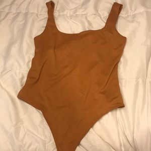 Honey colored bodysuit
